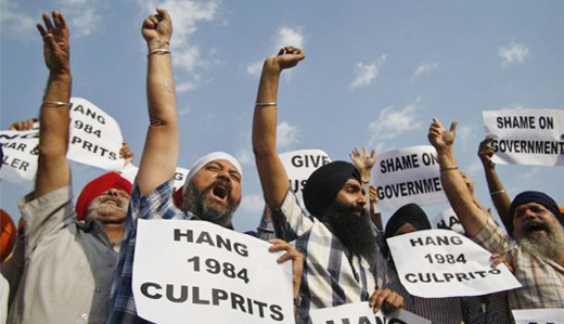 Sikhs protest against 1984 riots